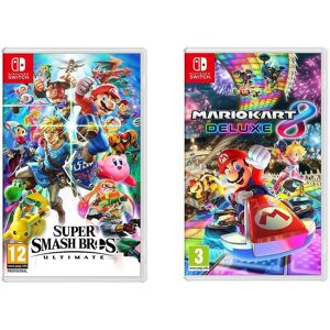 Nintendo SWITCH Super Smash Bros. Ultimate & Mario Kart 8 Deluxe Bundle