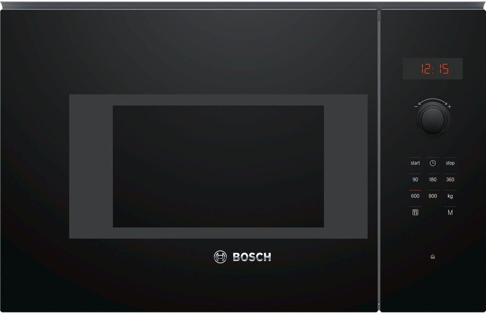 BOSCH Serie 4 BFL523MB0B Built-in Solo Microwave - Black, Black