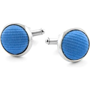 Suitable Silk Cufflinks F05 Blue- male