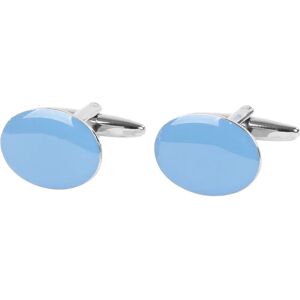 Suitable Cufflinks Light Oval NR100 Light blue Blue- male