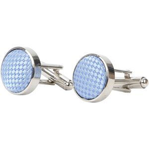 Suitable Silk Cufflinks Light Light blue Blue- male