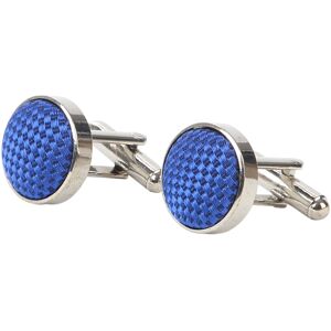 Suitable Silk Cufflinks Cobalt Blue- male