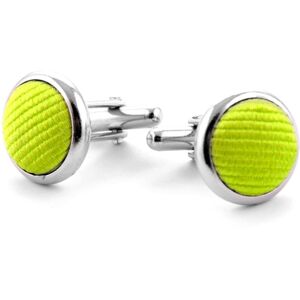 Suitable Silk Cufflinks Lime F04 Green- Suitable Silk Cufflinks Lime F04 Green-