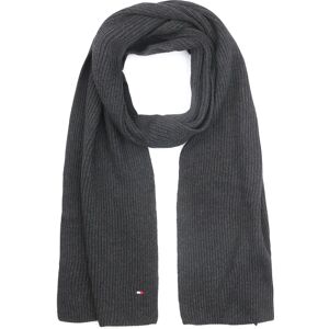 Tommy Hilfiger Rib Scarf Anthracite Grey Dark Grey- male Tommy Hilfiger Rib Scarf Anthracite Grey Dark Grey- male