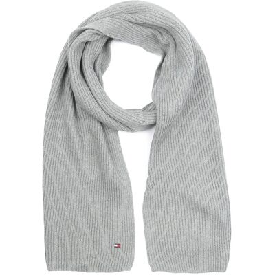 Tommy Hilfiger Rib Scarf Grey- male Tommy Hilfiger Rib Scarf Grey- male