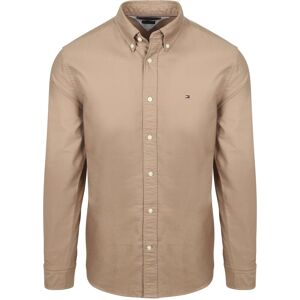 Tommy Hilfiger Oxford Shirt Camel Beige Brown size L- male Tommy Hilfiger Oxford Shirt Camel Beige Brown size L- male