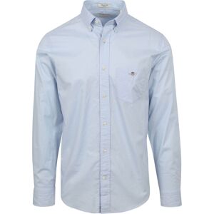 Gant Casual Shirt Poplin Light Light blue Blue size 4XL- male Gant Casual Shirt Poplin Light Light blue Blue size 4XL- male