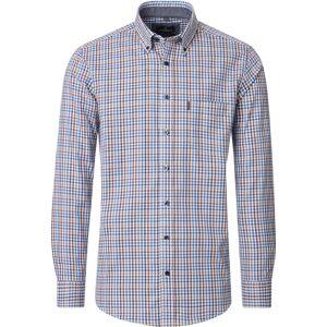 CASAMODA Casual Shirt Faux Checks Multicolour Blue size 6XL- male CASAMODA Casual Shirt Faux Checks Multicolour Blue size 6XL- male