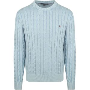 Tommy Hilfiger Pullover Cable Light Light blue Blue size XXL- male Tommy Hilfiger Pullover Cable Light Light blue Blue size XXL- male