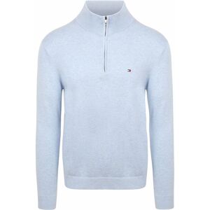 Tommy Hilfiger Half Zip Pullover Essential Light Light blue Blue size XXL- male Tommy Hilfiger Half Zip Pullover Essential Light Light blue Blue size XXL- male