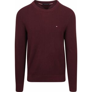 Tommy Hilfiger Structure Pullover Burgundy Red size L- male Tommy Hilfiger Structure Pullover Burgundy Red size L- male