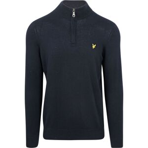 Lyle and Scott Lyle & Scott Half Zip Pullover Merino Wool Navy Blue Dark Blue size XL- male Lyle and Scott Lyle & Scott Half Zip Pullover Merino Wool Navy Blue Dark Blue size XL- male