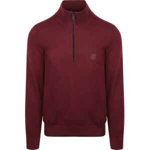 BOSS Kanobix Half Zip Sweater Burgundy Red size 3XL- male BOSS Kanobix Half Zip Sweater Burgundy Red size 3XL- male