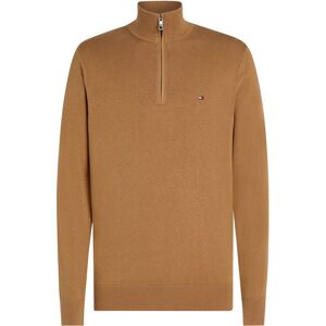 Tommy Hilfiger Half Zip Pullover Camel Beige Brown size L- male Tommy Hilfiger Half Zip Pullover Camel Beige Brown size L- male