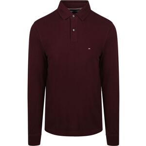 Tommy Hilfiger Longsleeve Polo Shirt Burgundy Red size XXL- male Tommy Hilfiger Longsleeve Polo Shirt Burgundy Red size XXL- male