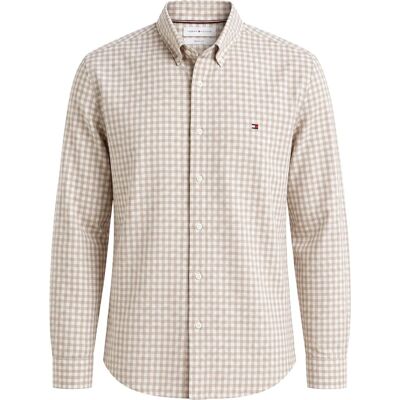 Tommy Hilfiger Shirt Flannel Check Beige size L- male Tommy Hilfiger Shirt Flannel Check Beige size L- male