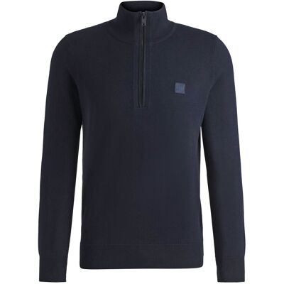 BOSS Kanobix Half Zip Sweater Dark Blue Dark Blue size M- male BOSS Kanobix Half Zip Sweater Dark Blue Dark Blue size M- male