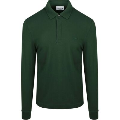 Lacoste Longsleeve Polo Shirt Piqué Dark Green Dark Green size XL- male Lacoste Longsleeve Polo Shirt Piqué Dark Green Dark Green size XL- male