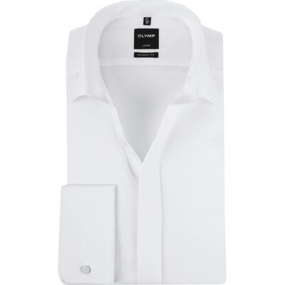OLYMP Luxor Extra Long Sleeve Tuxedo Shirt MF White - Tuxedo Shirt OLYMP Luxor Extra Long Sleeve Tuxedo Shirt MF White - Tuxedo Shirt