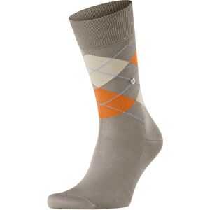 Burlington Manchester Socks Checkered 4180 Grey Orange size 40-46- male Burlington Manchester Socks Checkered 4180 Grey Orange size 40-46- male