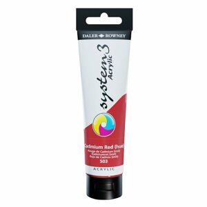 Daler-Rowney System 3 150ml Paint Tube Cadmium Red Hue