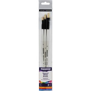 Daler-Rowney Graduate Bristle Long Handle Brush Set (Pack Of 3)