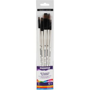 Daler-Rowney Graduate Synthetic Long Handle Brush Set (Pack Of 5)