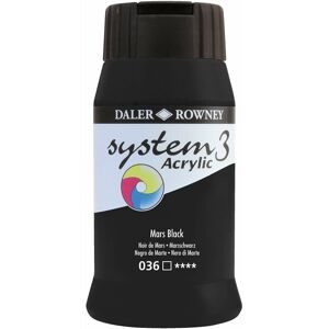 Daler-Rowney System 3 500ml Paint Tube Mars Black