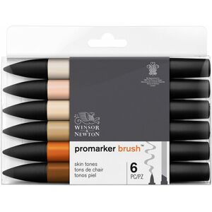 Winsor & Newton Winsor & ton Promarker Brush Skin Tones (Pack Of 6)