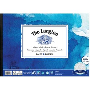 Daler-Rowney Langton A3 Watercolour Rough Pad 300gsm 12 White Sheets