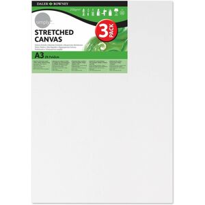 Daler-Rowney Simply Canvas A3 (29.7x42.0cm) Pack Of 3