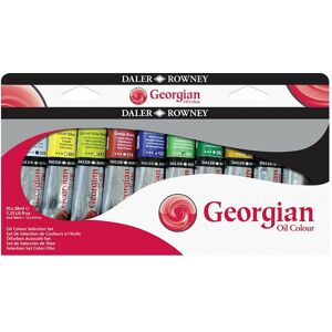 Daler-Rowney Georgian Oil Colour Selection Set 10x38ml Paint Tubes