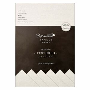 Docrafts Papermania A4 Premium Textured Cardstock White (20 Sheets)