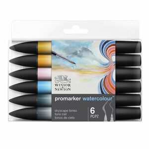 Winsor & Newton Winsor & ton Promarker Watercolour Sky Tones (Pack Of 6)