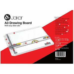 Jakar A3 White Abs Plastic Drawing Board