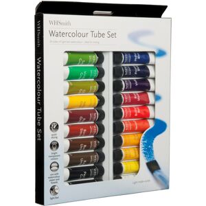 Whsmith Watercolour Paint Tubes (Pack Of 24 10ml Tubes)