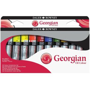 Daler-Rowney Georgian Oil Colour Introduction Set 10x22ml Paint Tubes