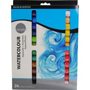 Daler-Rowney Simply Watercolour Set Of 24x12ml Paint Tubes