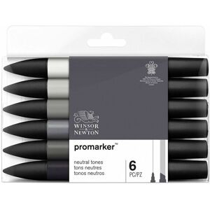 Winsor & Newton Winsor & ton Promarker Neutral Tones (Pack Of 6)