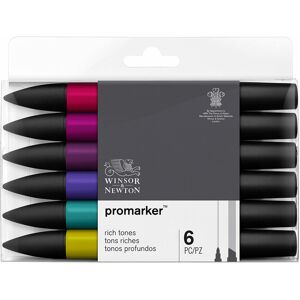 Winsor & Newton Winsor & ton Promarker Rich Tones (Pack Of 6)