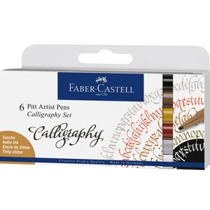Faber-Castell Creative Studio Pitt Artist Calligraphy Pens (Pack Of 6)