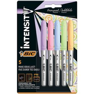 Bic Intensity Pastel Permanent Markers (Pack Of 5)