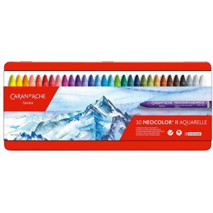 Caran D'Ache Neocolor Ii Water-Soluble Wax Pastels Tin (Pack Of 30)