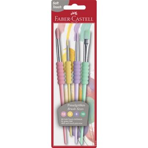 Faber-Castell Soft Touch Brushes (Pack Of 4)