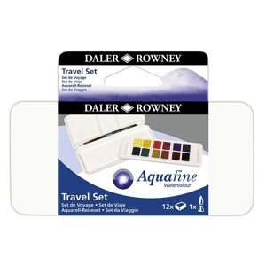 Daler-Rowney Aquafine 12 Half Pan Travel Set