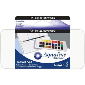 Daler-Rowney Aquafine 24 Half Pan Travel Set