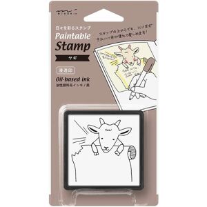 Midori Pre-Inked Goat Paintable Stamp