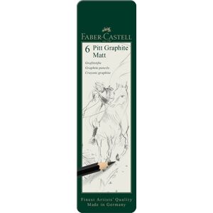 Faber-Castell Pitt Artist Graphite Pencils (Pack Of 6)