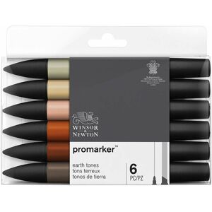 Winsor & Newton Winsor & ton Promarker Earth Tones (Pack Of 6)