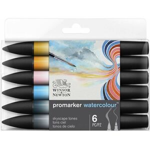 Winsor & Newton Winsor & ton Promarker Watercolour Sky Tones (Pack Of 6)